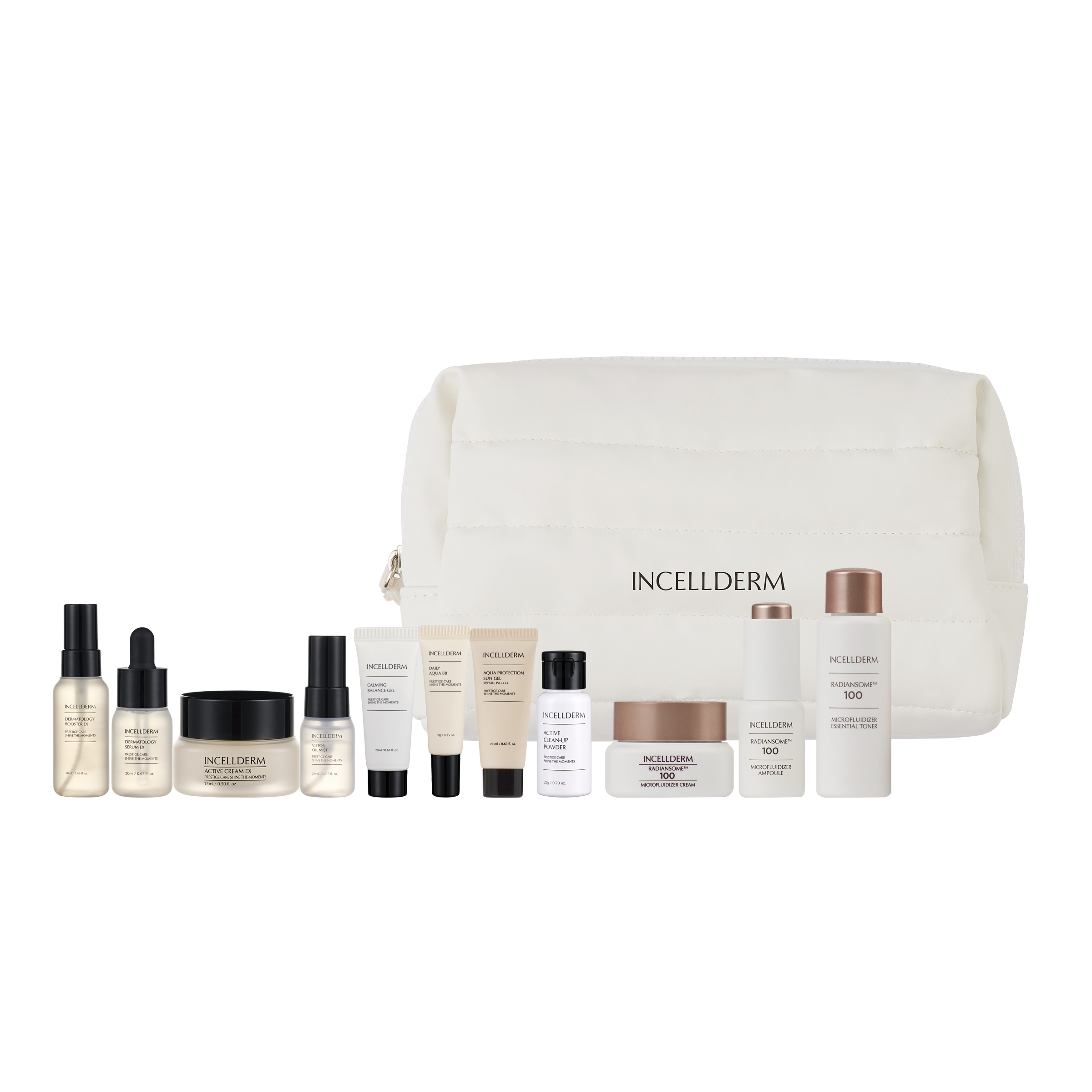 RIMAN INCELLDERM Expert Radiansome 100 Ritual Travel Kit 11pcs